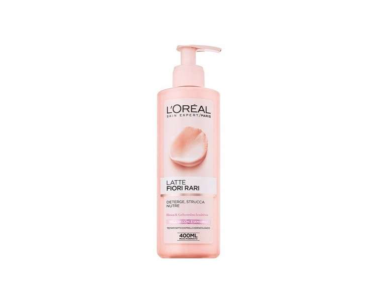 L'Oreal Fiori Rari Milk Make-up Remover Nourishing Cleansing Dry Skin 400mL