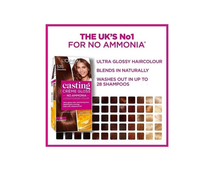 L'Oréal Casting Creme Gloss Hair dye 518 Peanut Mochaccino