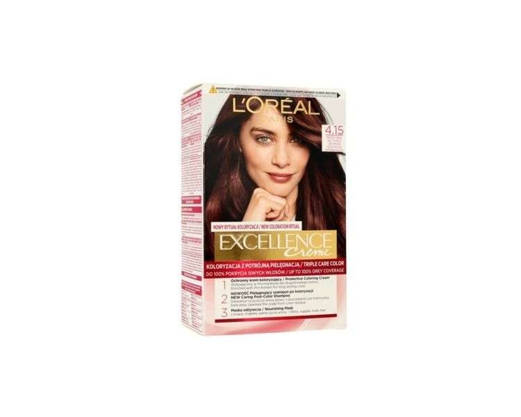 L'Oréal Paris Excellence Creme Hair dye 4.15 Frosty brown