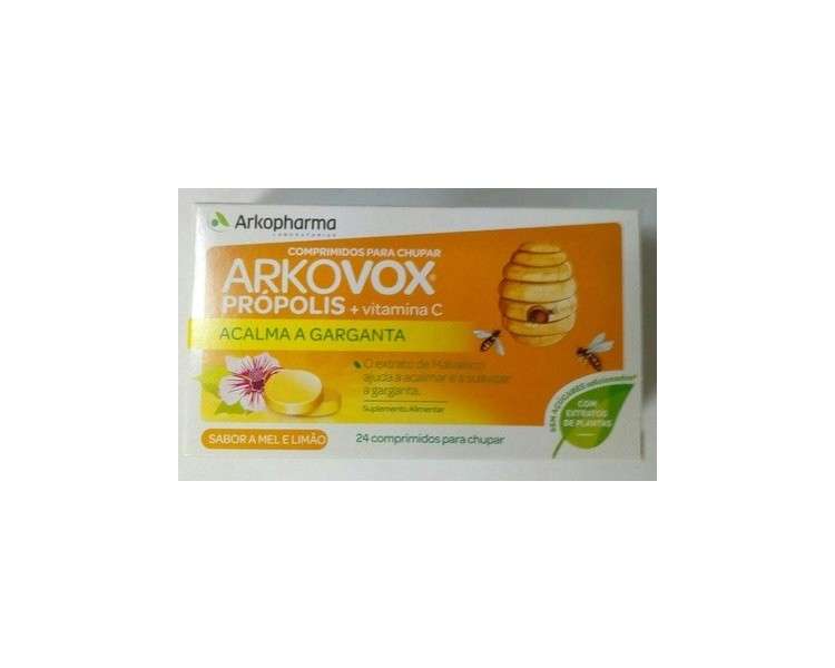 Arkovox Propolis and Vitamin C with Honey 24 Tablets