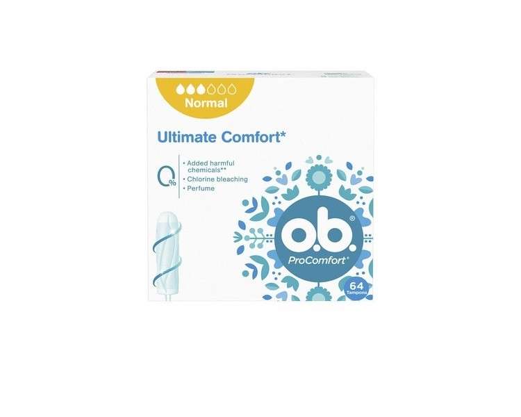 O.B. ProComfort Normal Tampon 64 Units