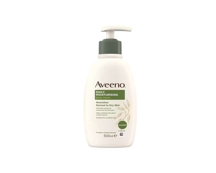 Aveeno Daily Moisturizing Lotion 24 Hour Moisture for Normal to Dry Skin 500ml