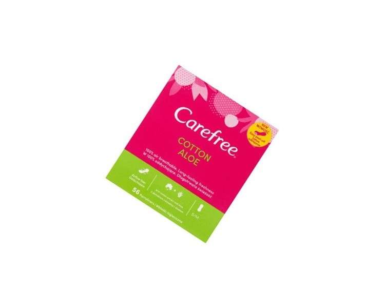 Carefree Cotton Aloe Panty Liners 56 Count