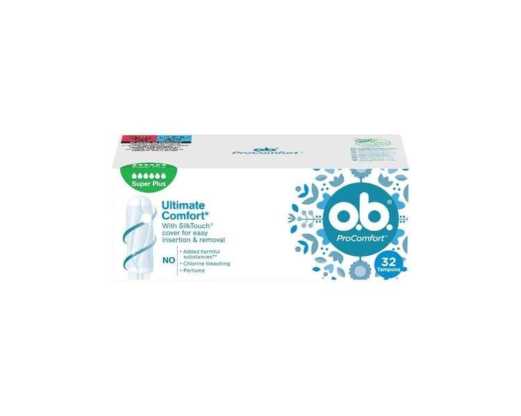 o.b. ProComfort Super Plus Tampons 32 Count