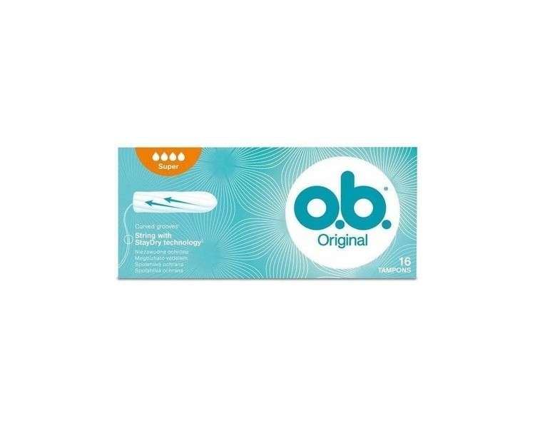 O.B. Original Super Tampons Everyday Reliable Protection