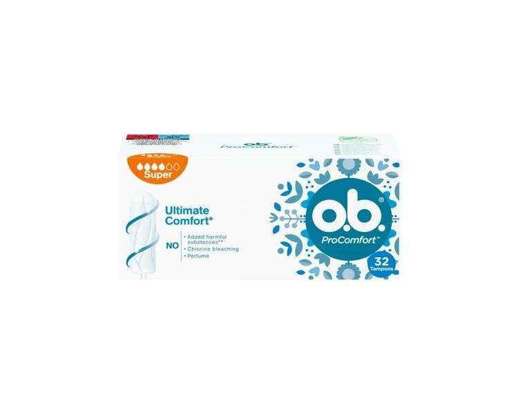 OB ProComfort Super Tampons 32 Pcs