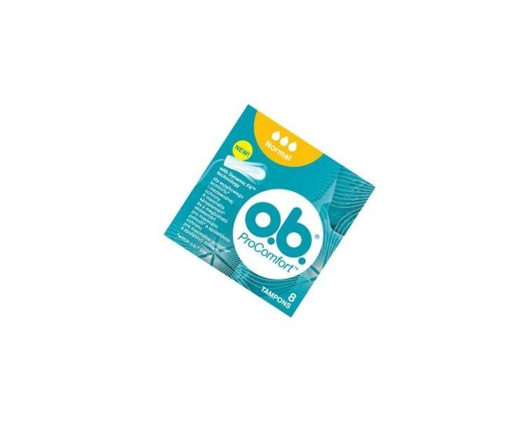 O.B. Pro Comfort Normal Tampons 8 Pieces