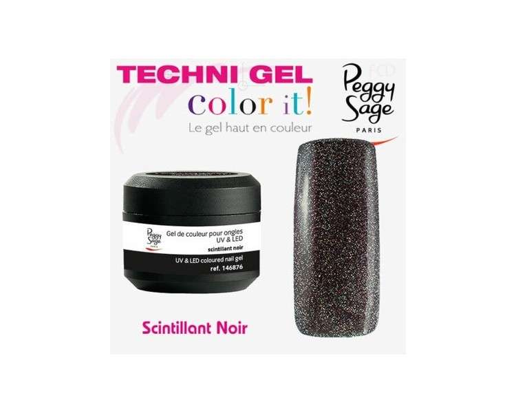 Peggy Sage Techni Gel UV & LED Color It 5g 146876 Sparkling Black