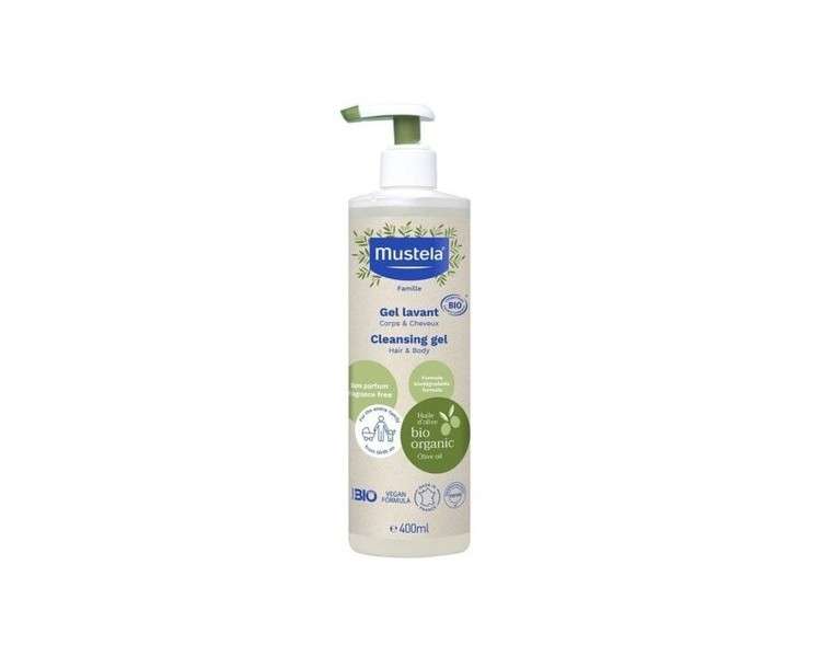 Mustela Bio Bio Hair & Body Cleansing Gel 400ml