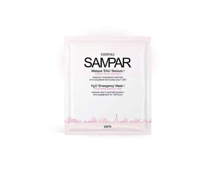 Sampar 3 Water Emergency Masks Moisturizing and Intensive Serum for All Skin Types 3 Masks 25g Each