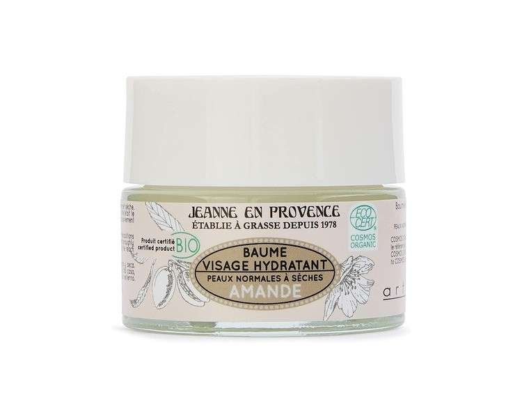 Jeanne En Provence Moisturizing Face Balm Almond Bio 50ml Made in France