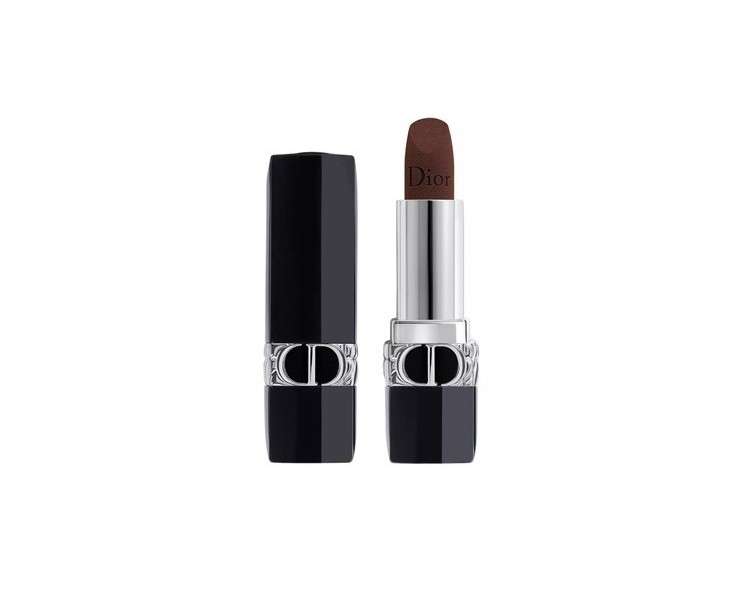 Dior Rouge Lipstick 910 Ardente Dark Brown Velvet Finish