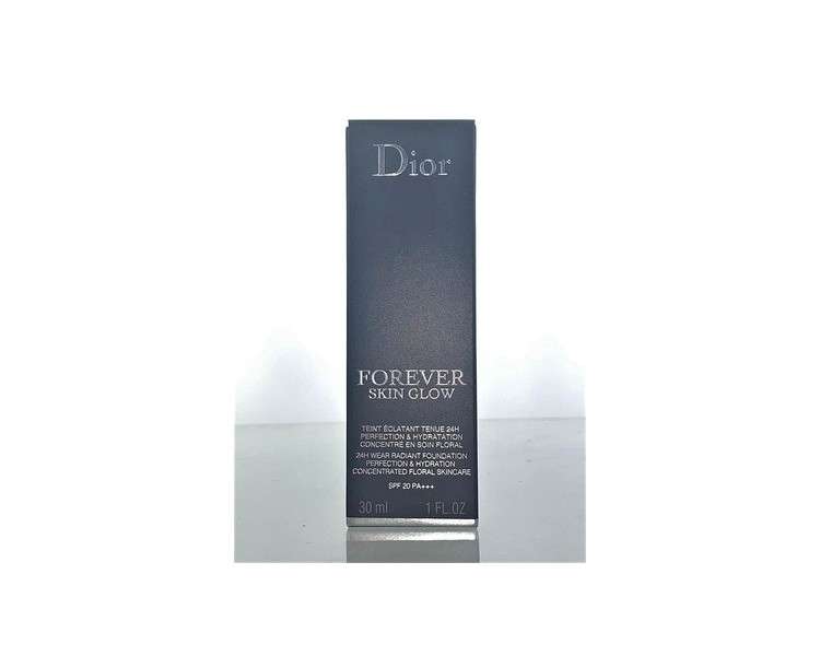 Christian Dior Forever Skin Glow 24h Wear Radiant Foundation 3.5N Neutral/Glow SPF 20 1 Fl Oz