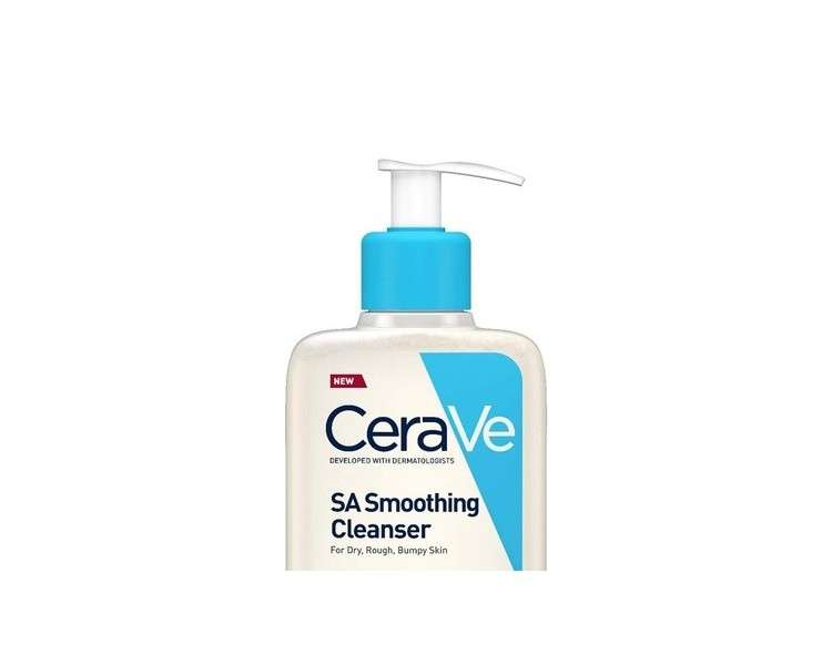 CeraVe SA Smoothing Cleanser 473ml Skincare with Salicylic Acid and Hyaluronic Acid for Dry and Blemish-Prone Skin