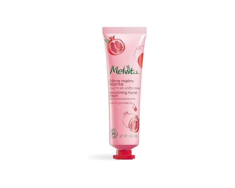 Melvita Smoothing Hand Cream Certified Organic and Vegan 30mL Tube