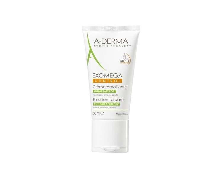 A-DERMA Exomega Control Emollient Cream Anti-Scratching Eco-Slim Tube 50ml