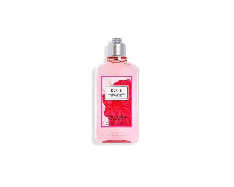 L'Occitane Rose Shower Gel 250ml Luxurious Floral Scent