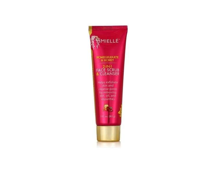 Mielle Organics Pomegranate & Honey 2-In-1 Face Scrub & Cleanser 2oz