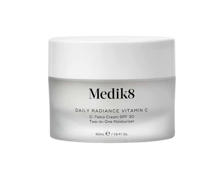 Medik8 Daily Radiance Vitamin C C-Tetra Cream SPF 30 Two-in-One Moisturiser 50ml