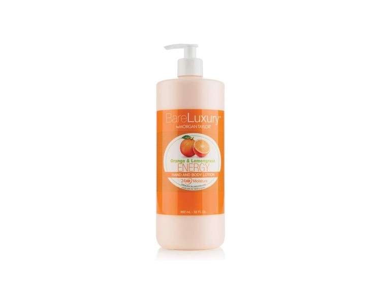 Morgan Taylor BareLuxury Orange & Lemongrass Energy Hand & Body Lotion 32oz