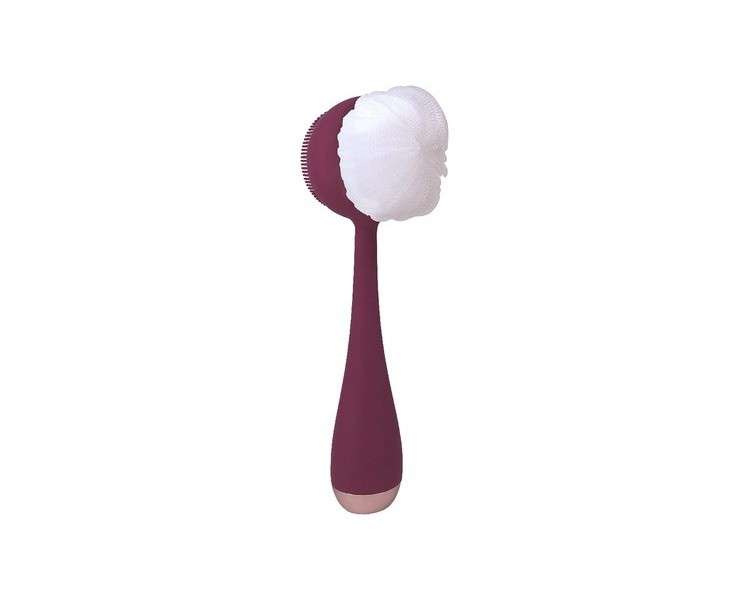 PMD Clean Body Smart Body Cleansing Device with Silicone Brush and Interchangeable Attachments - Berry