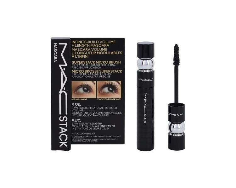 Mac Stack Micro Brush Mascara Black 12ml