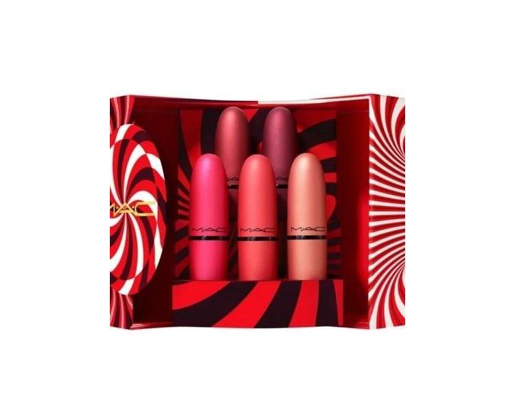 MAC Mistletoe Matte Powder Kiss Lipstick Set