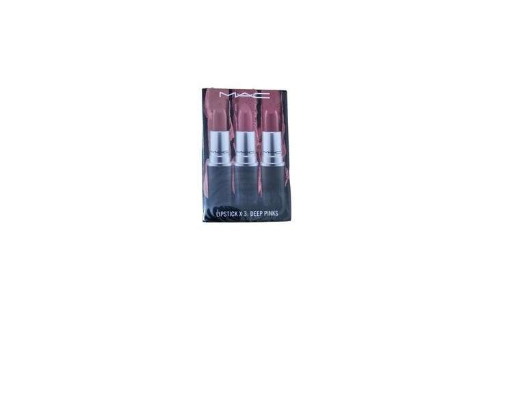 MAC Deep Pinks Set Lipsticks x3 Full Size