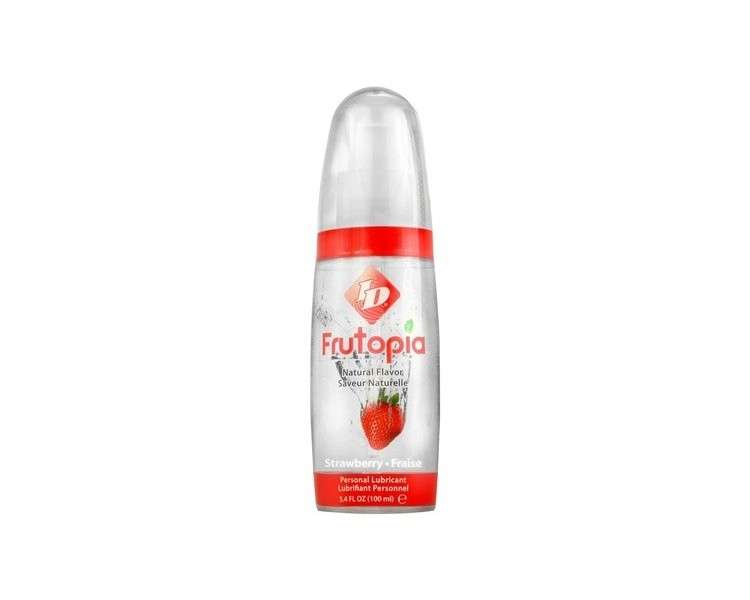 ID Frutopia Strawberry Flavored Water Based Personal Lubricant 3.4 Fl Oz Bottle