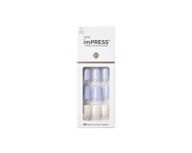 Kiss ImPress Press-On Manicure Short Length Nails Lavender Whisper