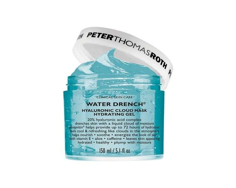 Peter Thomas Roth Water Drench Hyaluronic Cloud Mask Hydrating Gel with Hyaluronic Acid - White