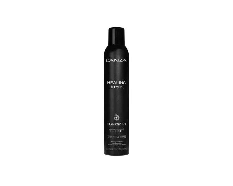 L'ANZA Healing Style Dramatic F/X Hair Spray 315ml - Strong Hold, Eliminates Frizz, Nourishes and Restructures During Styling, with UV and Heat Protection, Hair Care Spray