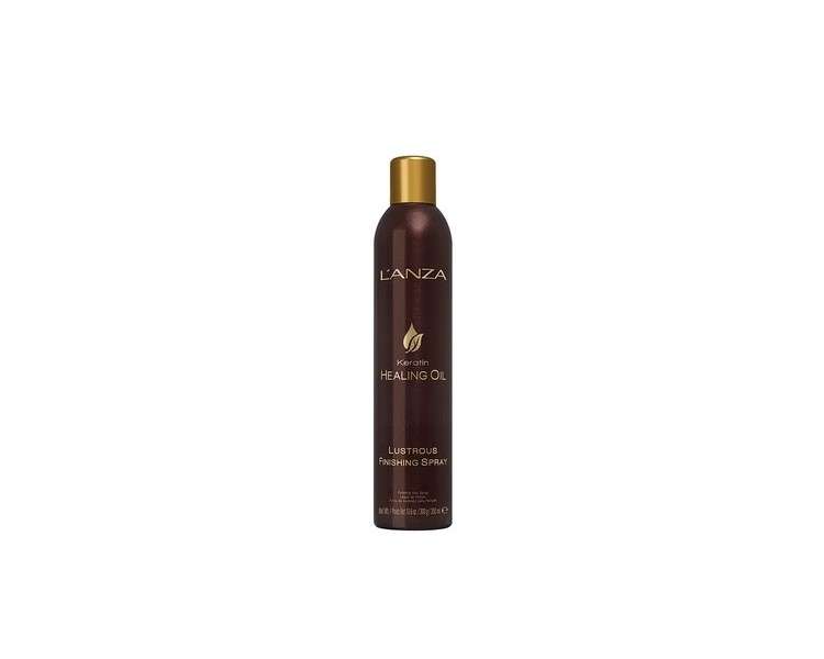 L'ANZA Keratin Healing Oil Glossy Finishing Spray 300g - Adds Shine and Volume, Moisturizes from Roots to Ends, Non-Greasy, Frizz-Free, Relaxed Hair