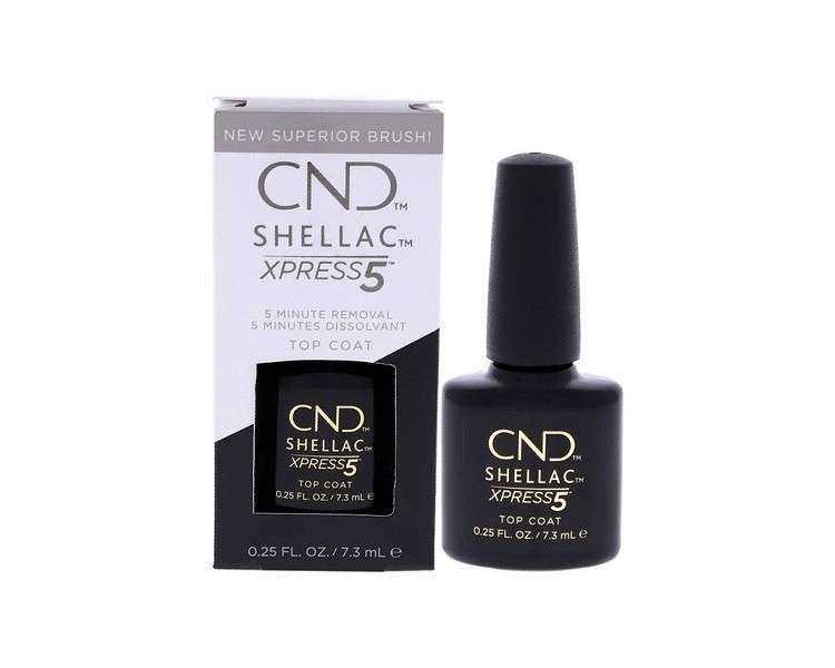 CND Shellac Nail Polish Kit with Xpress5 Top Coat 7.3mL