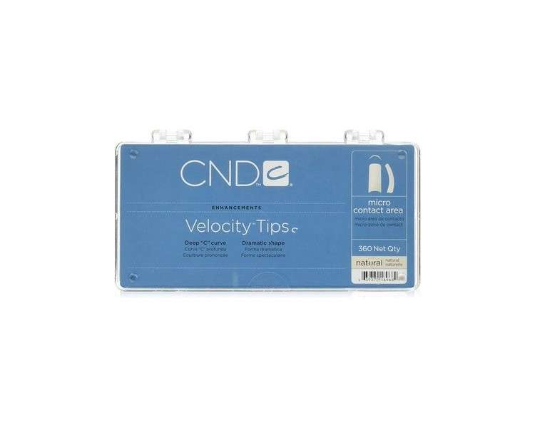 Creative Nail Tips Velocity False Nails Natural - 360 Count