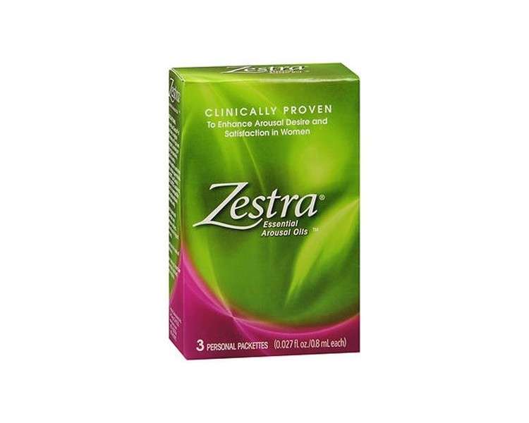 Zestra Essential Arousal Oils Personal Packets - 3 Pack