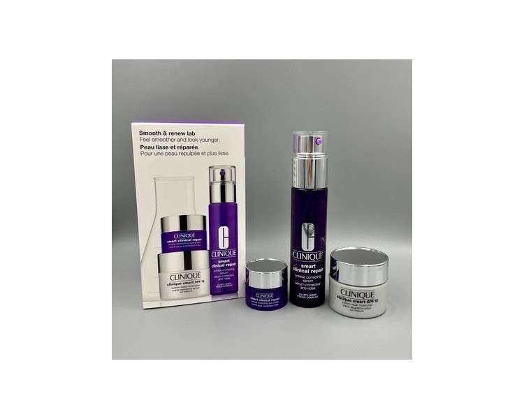 Clinique Smart Clinical Repair Wrinkle Correcting Serum Set + Serum 30ml + Cream 15ml + oog creme 5ml