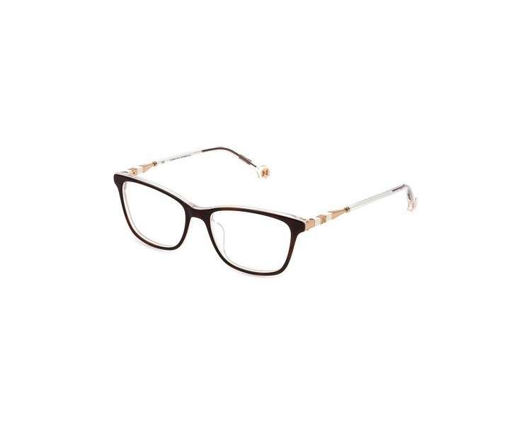 Carolina Herrera Ladies Tortoise Rectangular Eyeglass Frames VHE8820ACW52