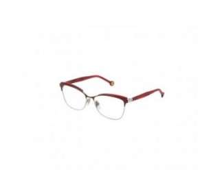 Carolina Herrera Glasses for Women with Metal Frame in Rose Gold