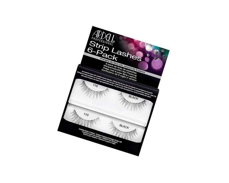 ARDELL Natural 110 Black False Eyelashes 6 Pack 25g