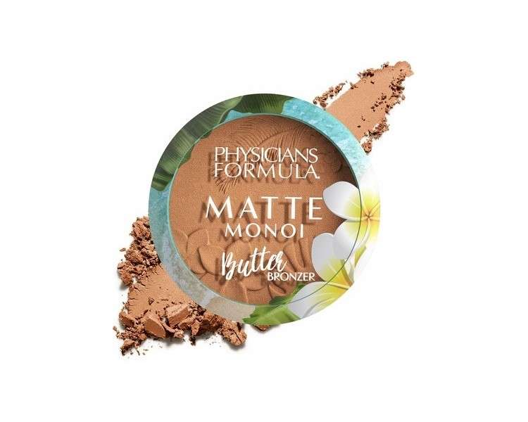 Physicians Formula Matte Monoi Butter Bronzer Powder Face Makeup Deep Bronzer - Vegan and Dermatologist Tested