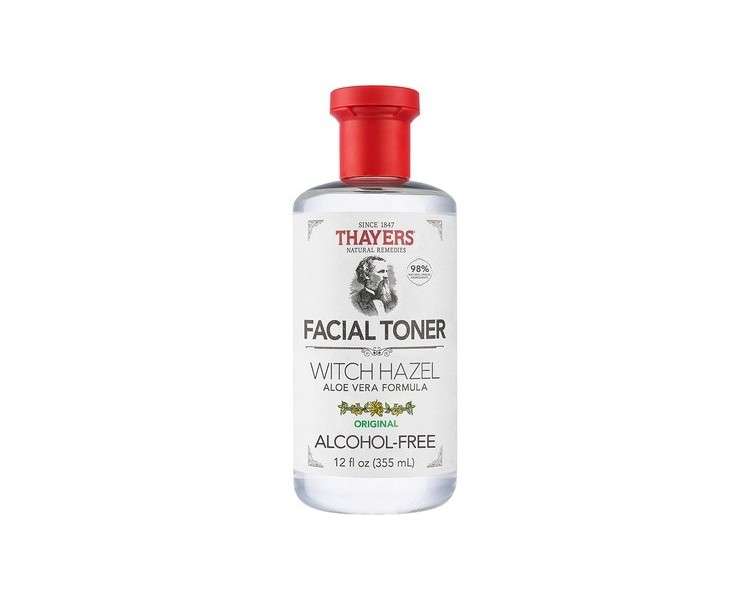 THAYERS Alcohol-Free Original Witch Hazel Facial Toner with Aloe Vera Formula 12 Fl Oz