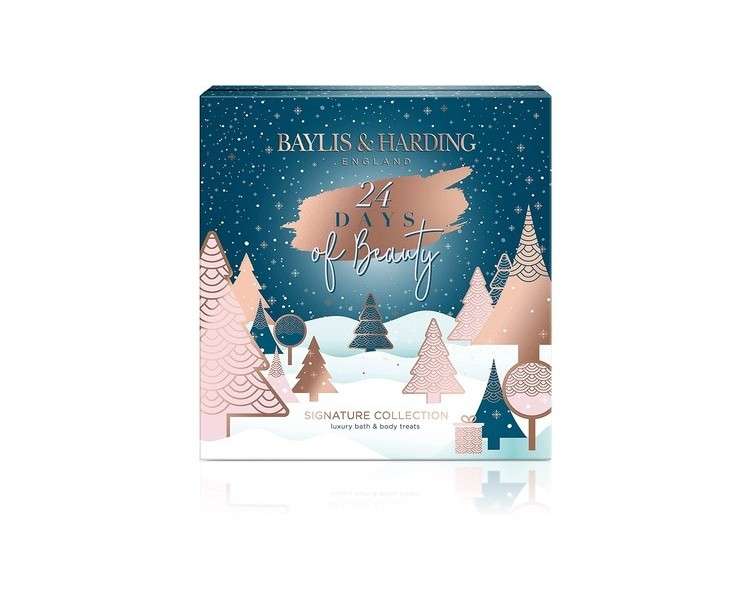 Baylis & Harding Jojoba Vanilla Almond Oil Luxury Beauty Advent Calendar - Vegan Friendly