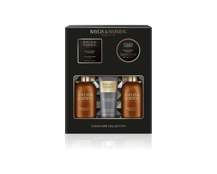 Baylis & Harding Men's Signature Collection Black Pepper & Ginseng Perfect Grooming Gift Pack - Vegan Friendly