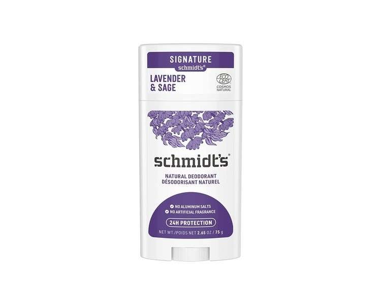 Schmidt's Lavender & Sage Deodorant Stick without Aluminum 75g