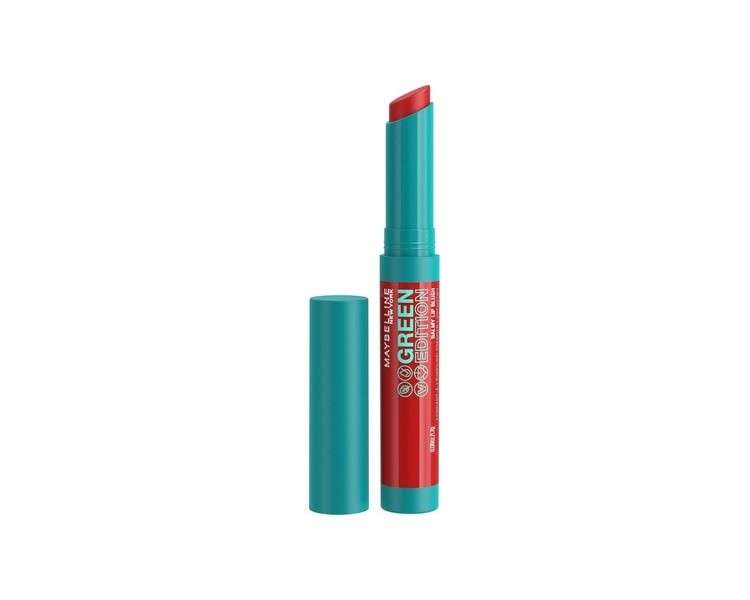 Maybelline Green Edition Balmy Lip Blush Lipstick Organic Vegan Natural Color 002 Bonfire