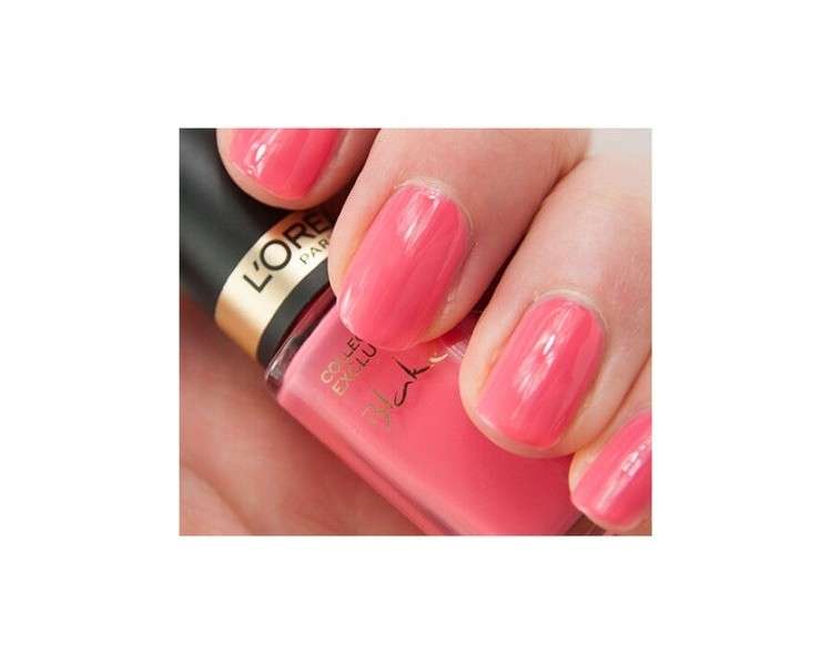 L'Oreal The Rich Color Blakes Delicate Pink Nail Polish Outfit 10 Days 5ml