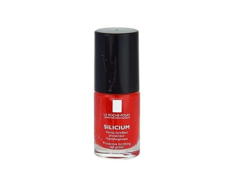 La Roche-Posay Silicium Protective Fortifying Nail Polish 6ml - Color: 22 Poppy Red