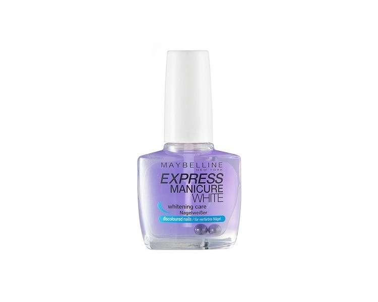 Maybelline New York Express Manicure White Nail Whitener Nail Polish 10ml