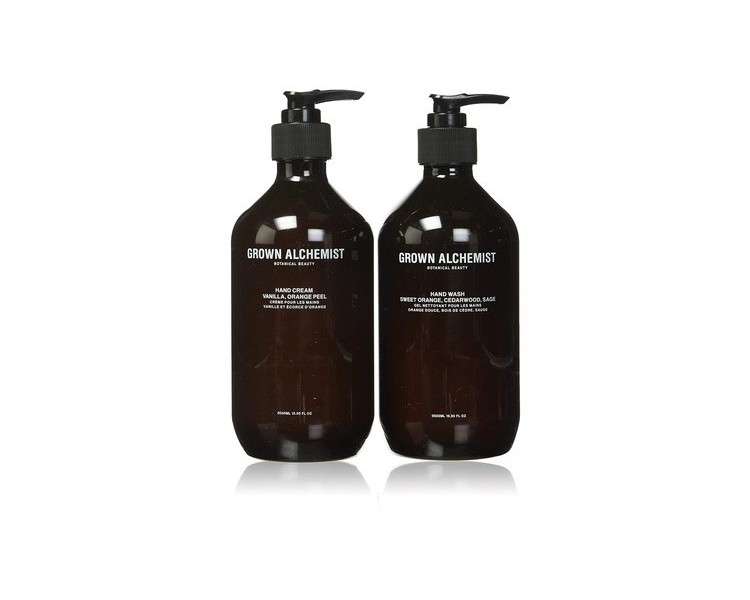 Grown Alchemist Hand Wash and Cream Gift Set Vegan and Certified Organic 2 x 500ml